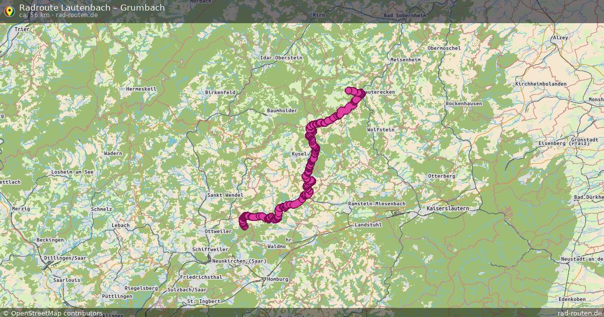 Fahrradroute Lautenbach – Grumbach