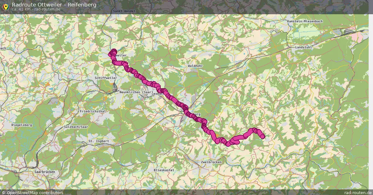 Fahrradroute Ottweiler – Reifenberg