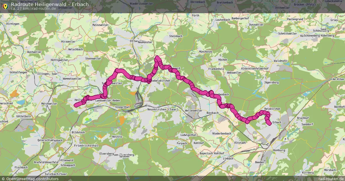 Radtour Heiligenwald – Erbach
