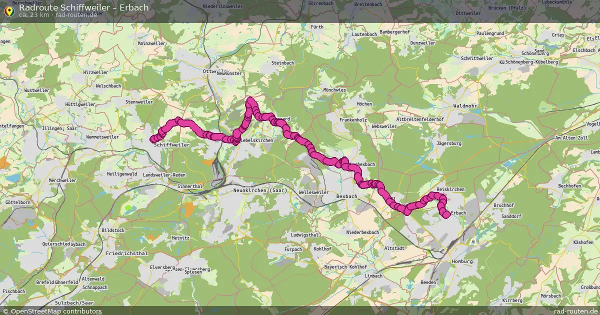 Radtour Schiffweiler – Erbach