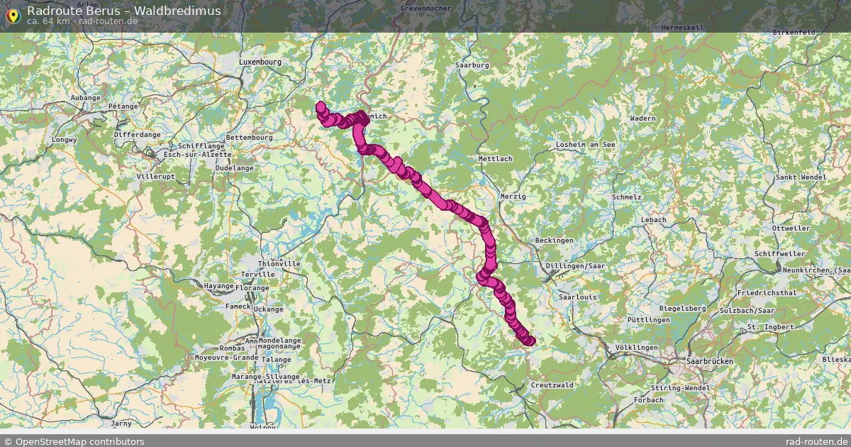 Radtour Berus – Waldbredimus
