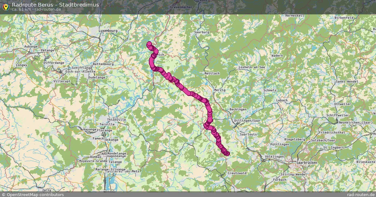 Radtour Berus – Stadtbredimus