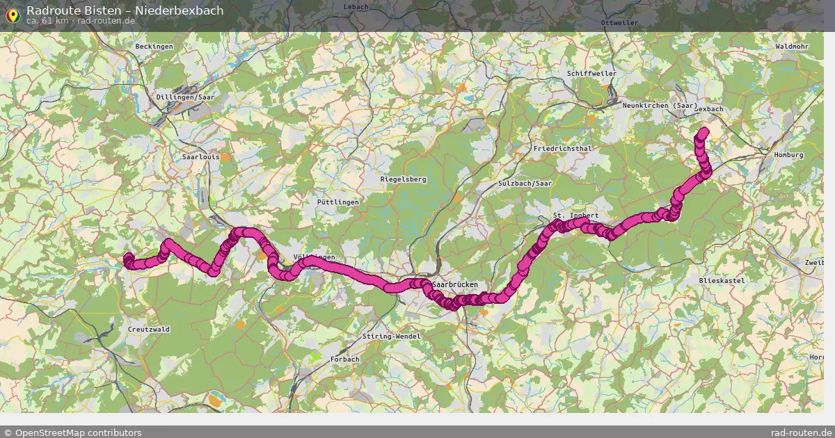 Radtour Bisten – Niederbexbach