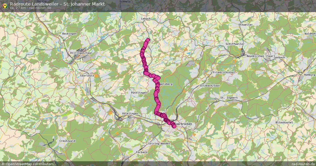 Radtour Landsweiler – St. Johanner Markt