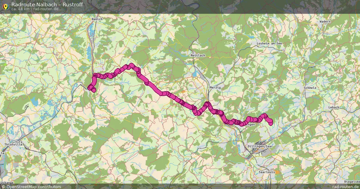 Fahrradroute Nalbach – Rustroff