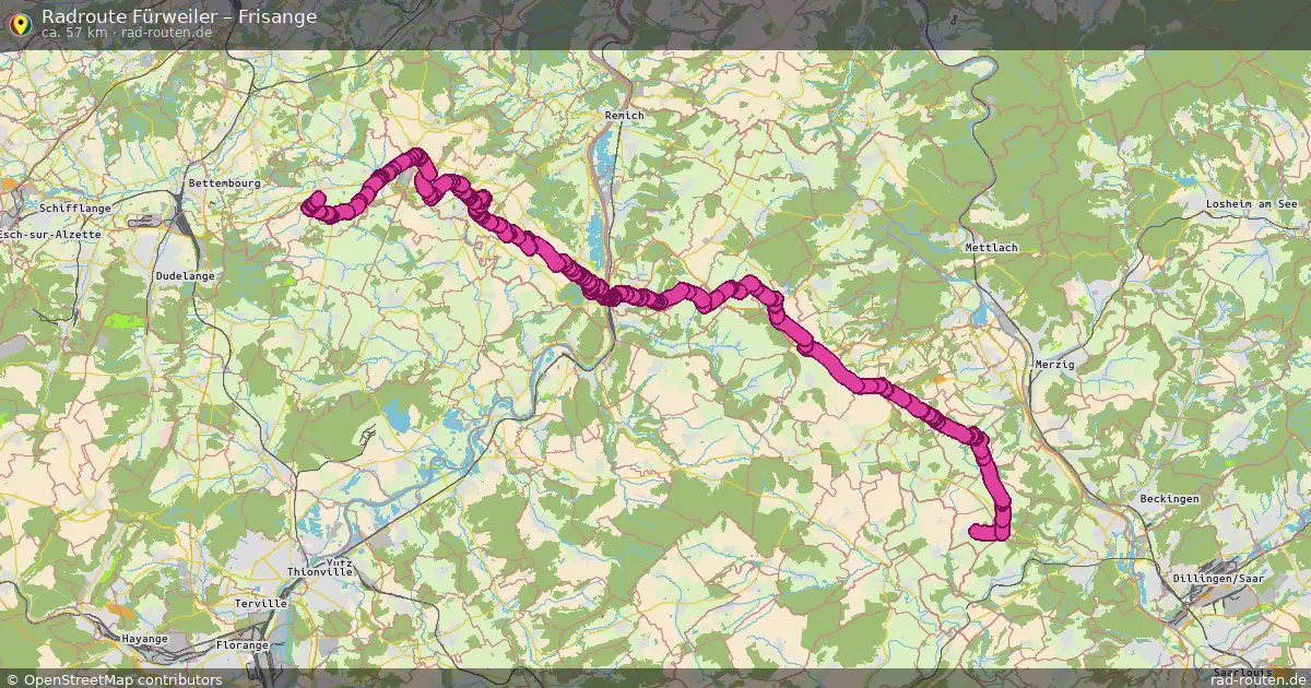 Radtour Fürweiler – Frisange