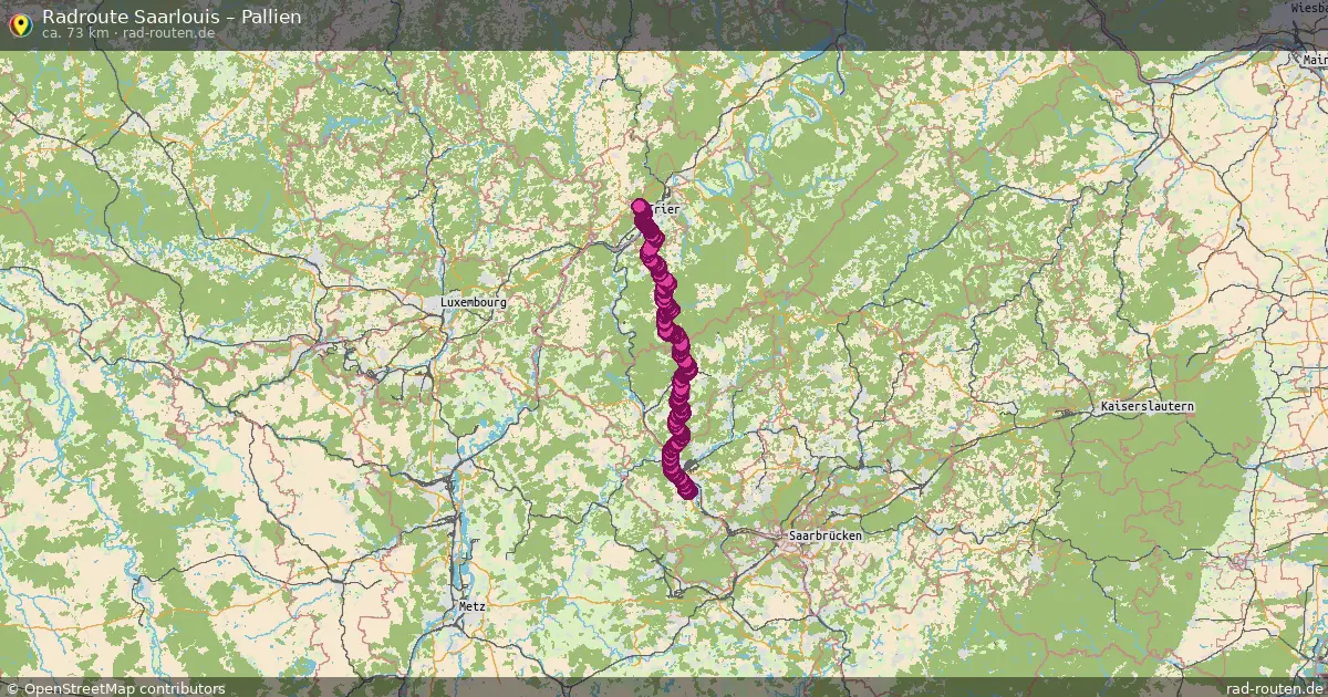 Fahrradroute Saarlouis – Pallien
