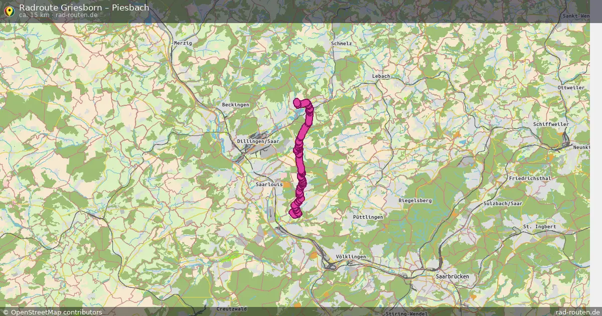 Fahrradroute Griesborn – Piesbach