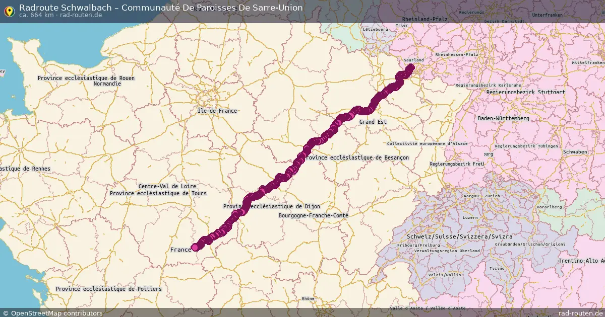 Fahrradroute Schwalbach – Communauté De Paroisses De Sarre-Union