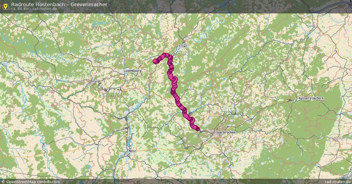 Fahrradroute Hostenbach – Grevenmacher