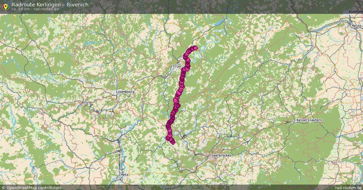 Fahrradroute Kerlingen – Rivenich