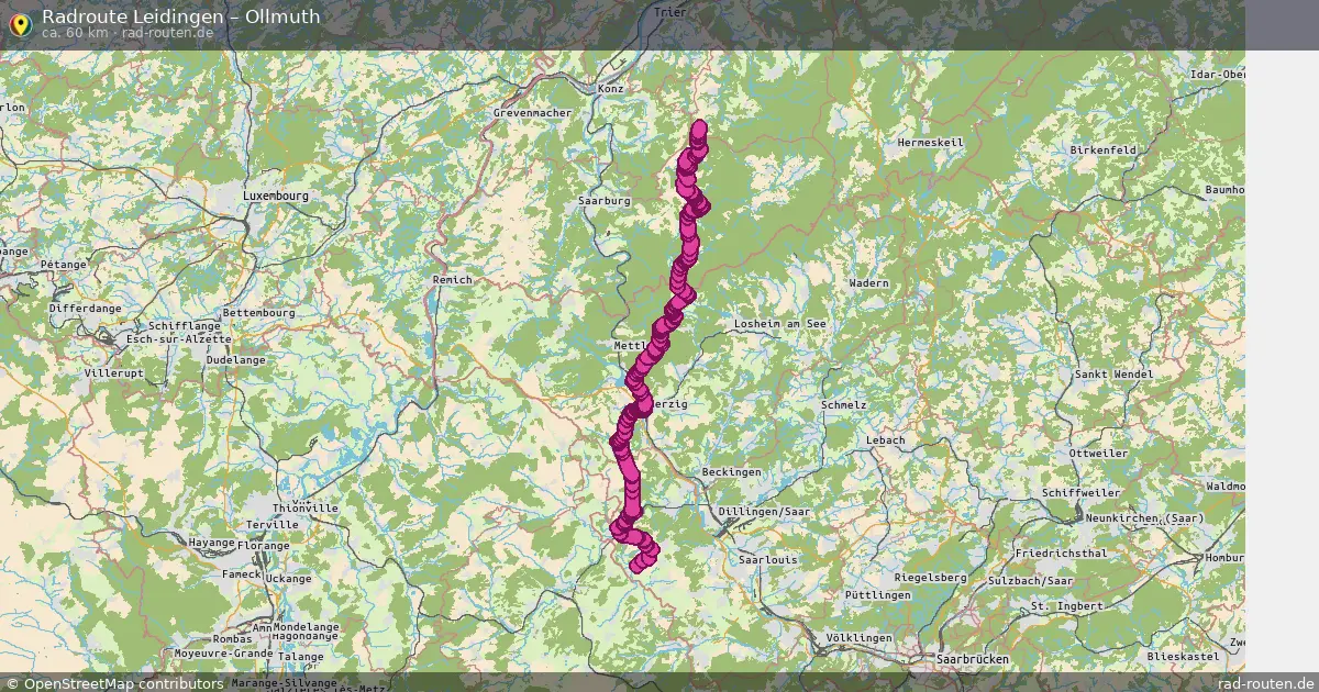 Fahrradroute Leidingen – Ollmuth