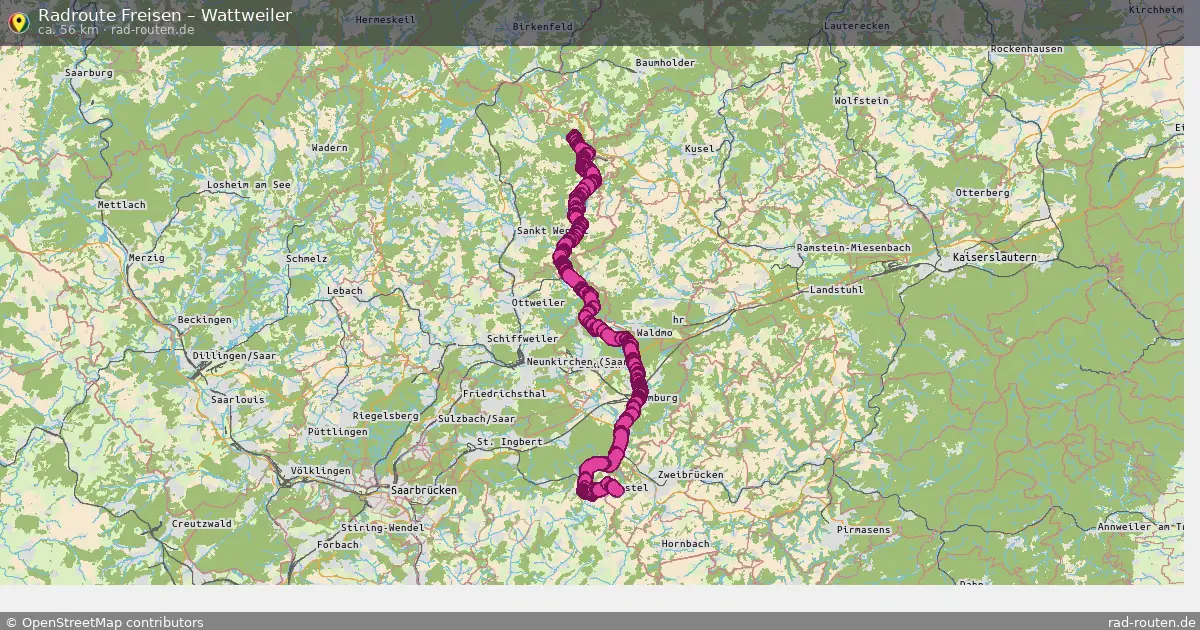 Fahrradroute Freisen – Wattweiler