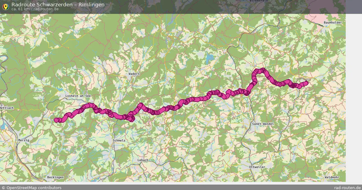 Radtour Schwarzerden – Rimlingen