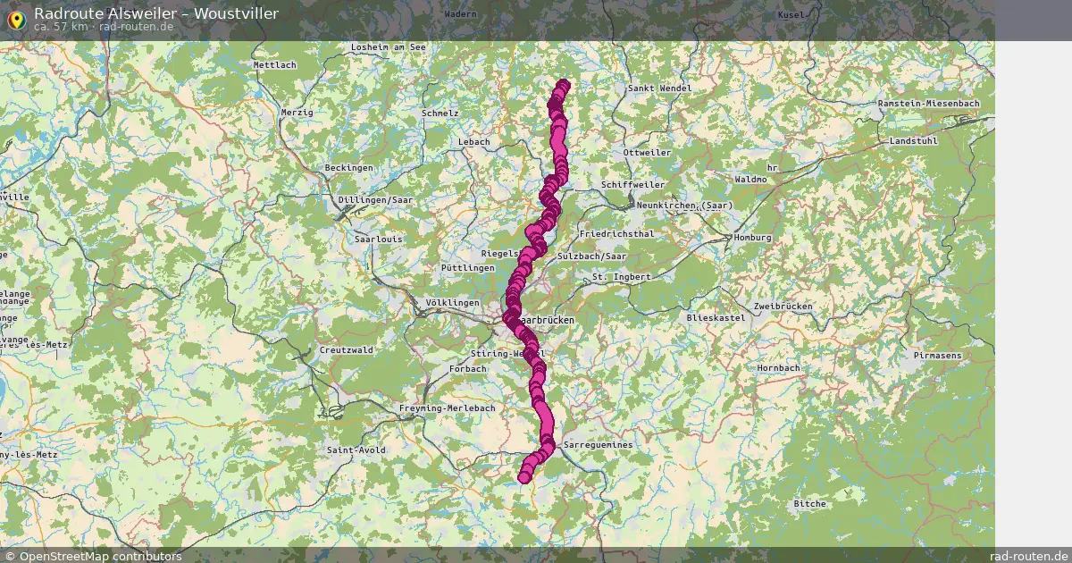 Radtour Alsweiler – Woustviller