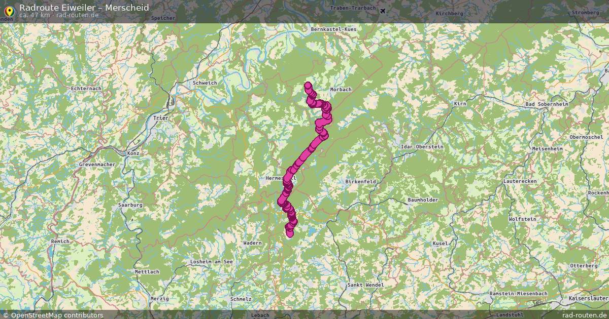 Fahrradroute Eiweiler – Merscheid
