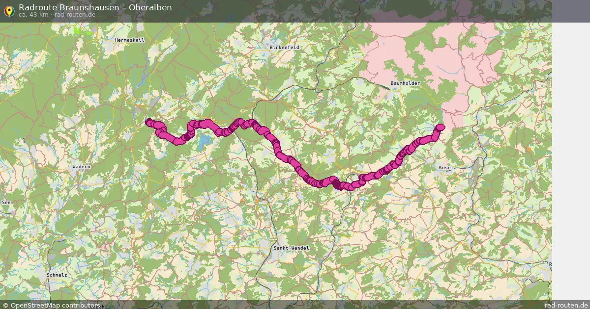 Radtour Braunshausen – Oberalben