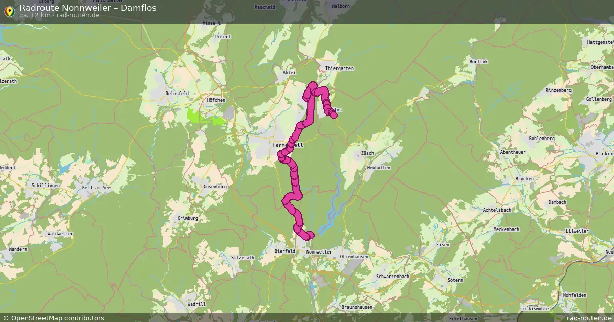 Radtour Nonnweiler – Damflos