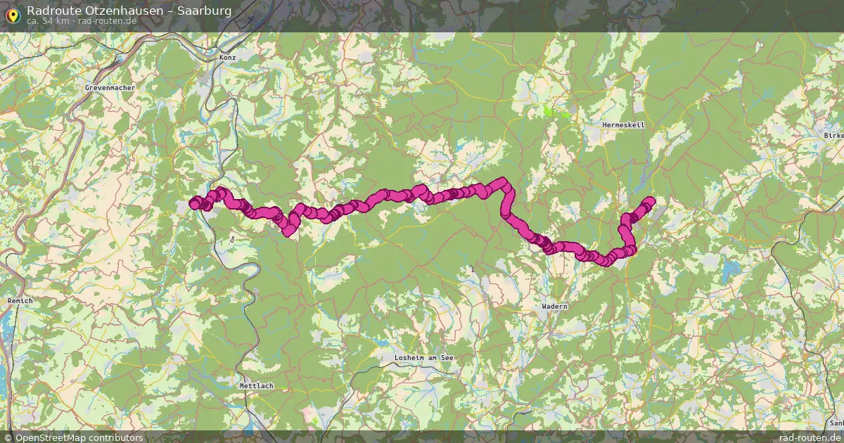 Radtour Otzenhausen – Saarburg