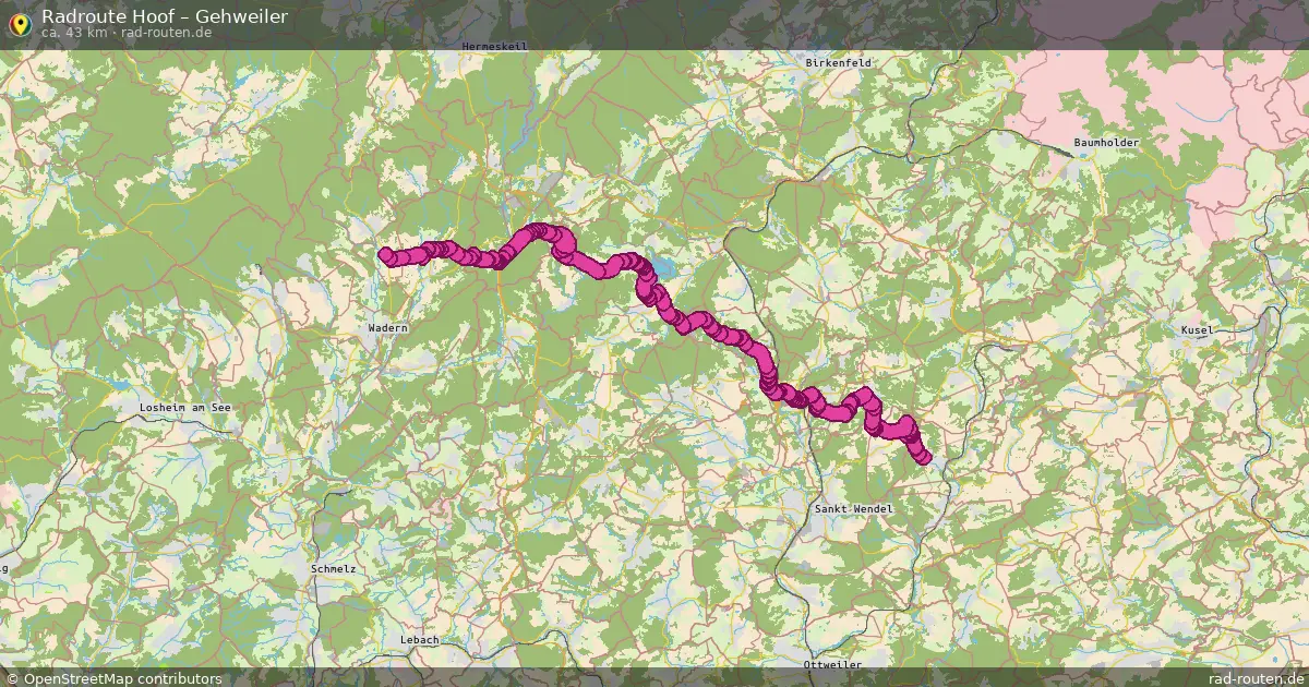 Radtour Hoof – Gehweiler