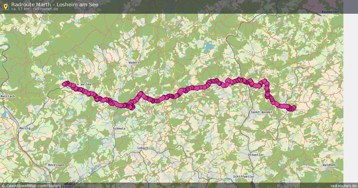 Radtour Marth – Losheim Am See