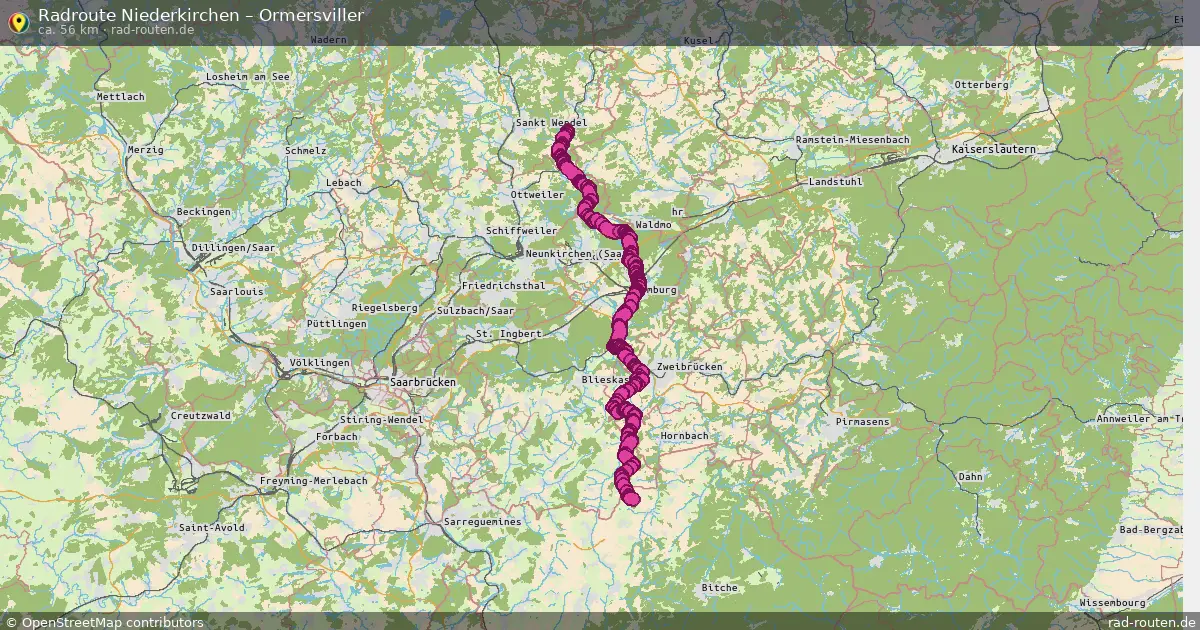 Radtour Niederkirchen – Ormersviller