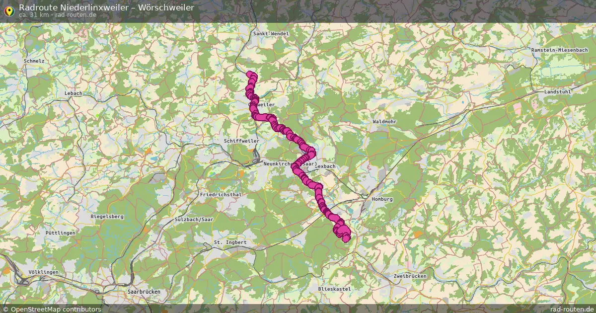 Radtour Niederlinxweiler – Wörschweiler