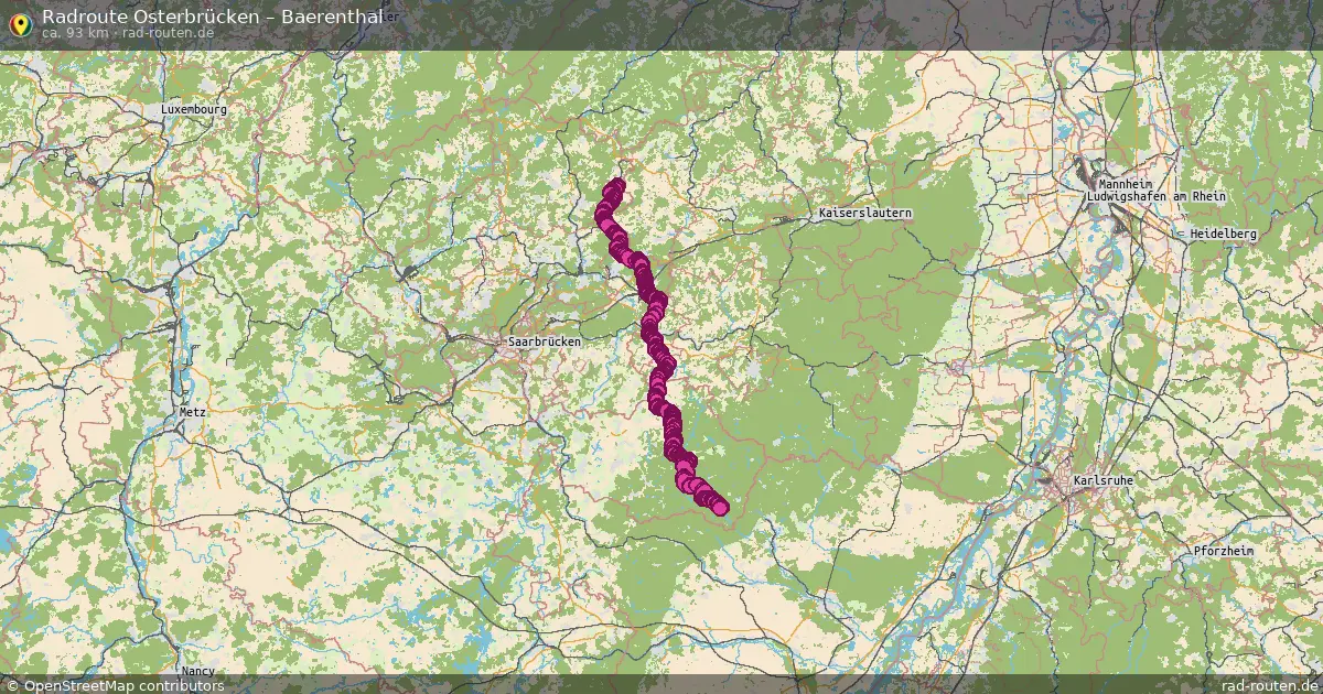 Radtour Osterbrücken – Baerenthal