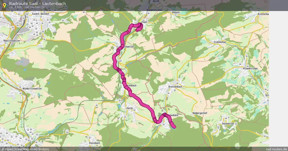 Radtour Saal – Lautenbach