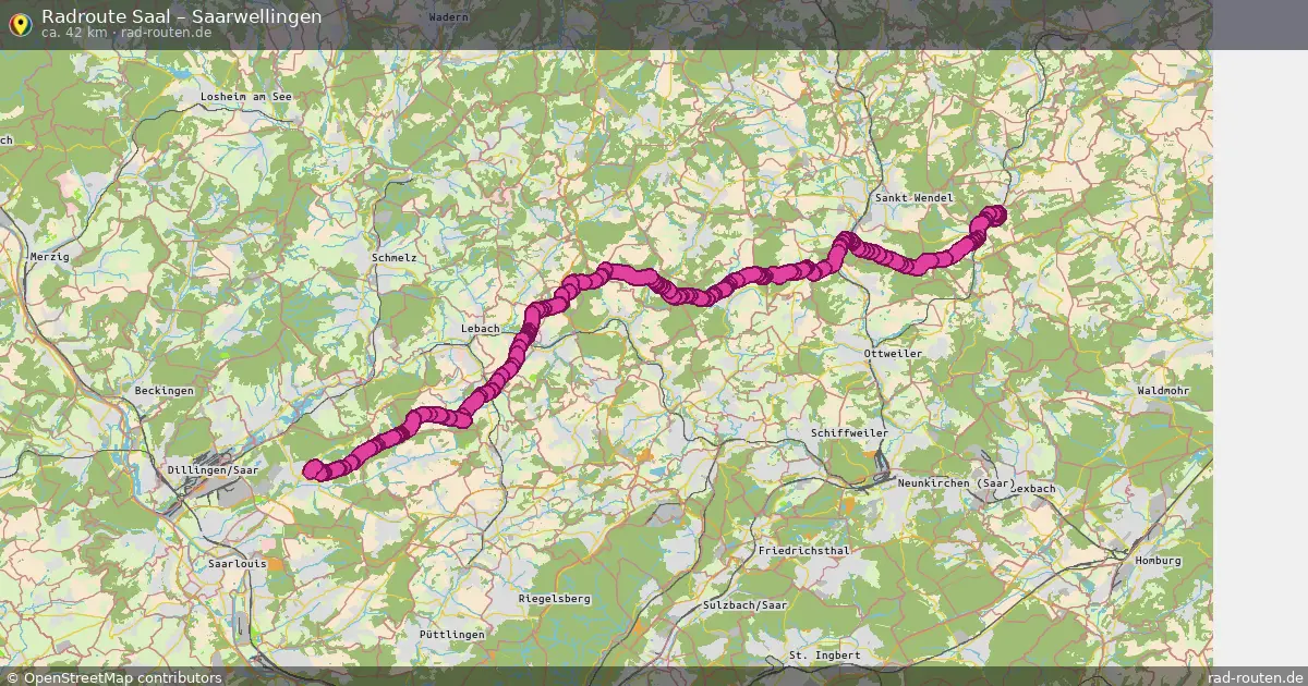Radtour Saal – Saarwellingen