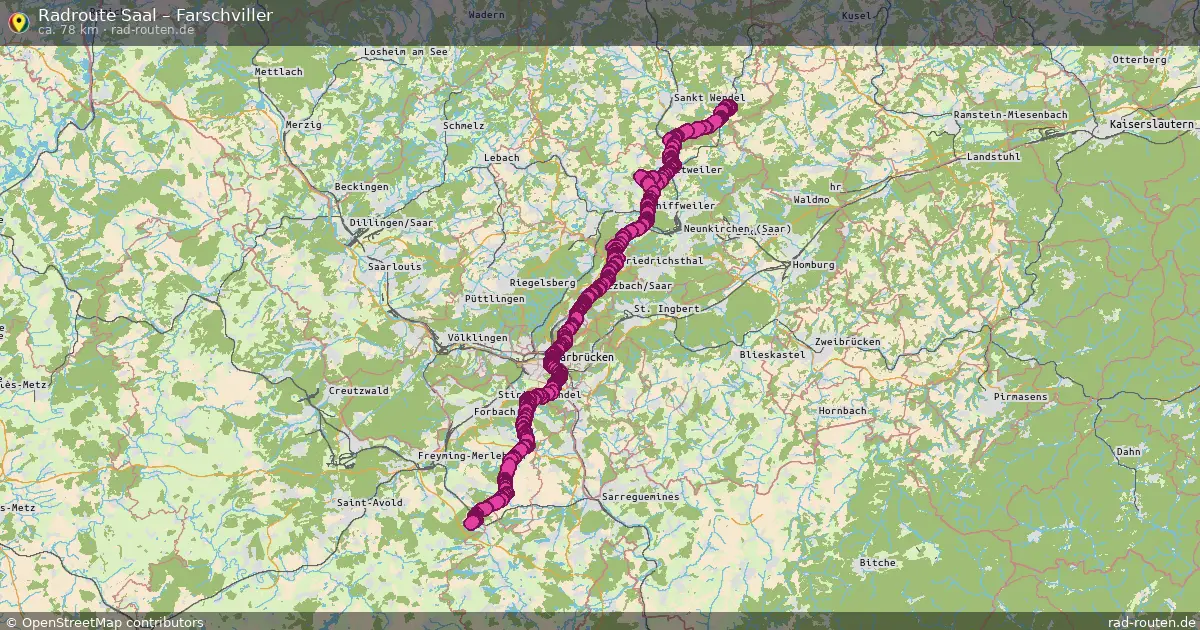 Radtour Saal – Farschviller