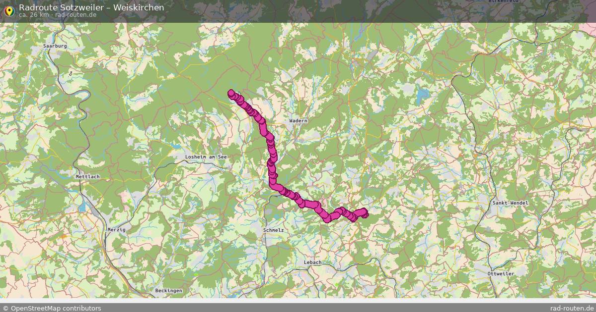 Fahrradroute Sotzweiler – Weiskirchen