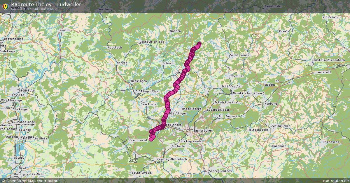 Fahrradroute Theley – Ludweiler