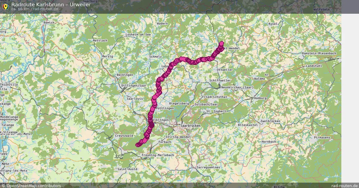 Radtour Karlsbrunn – Urweiler