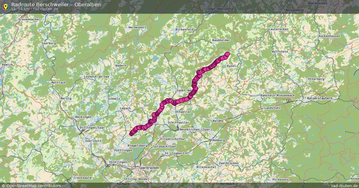 Radtour Berschweiler – Oberalben