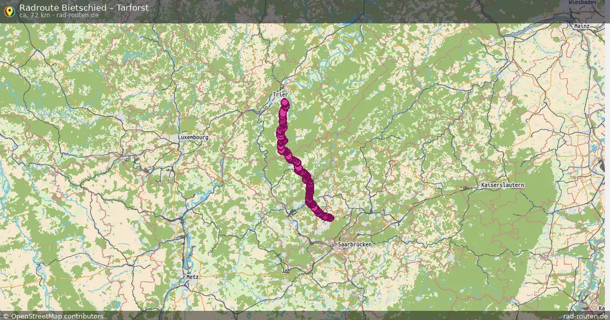 Radtour Bietschied – Tarforst