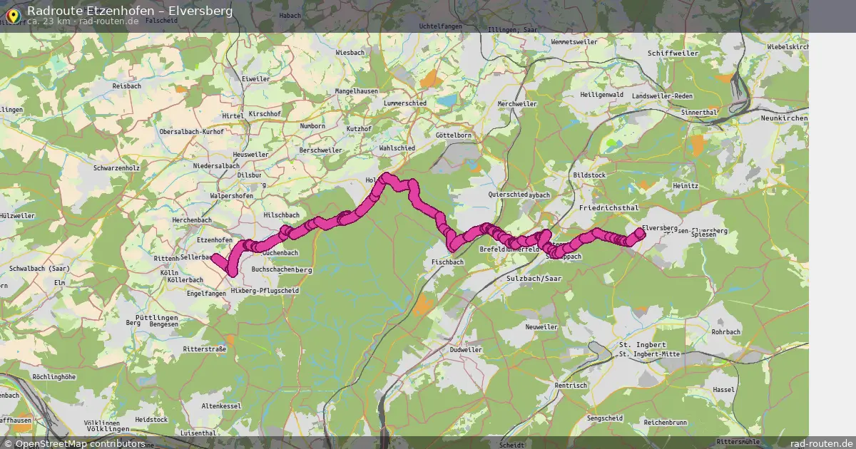 Radtour Etzenhofen – Elversberg