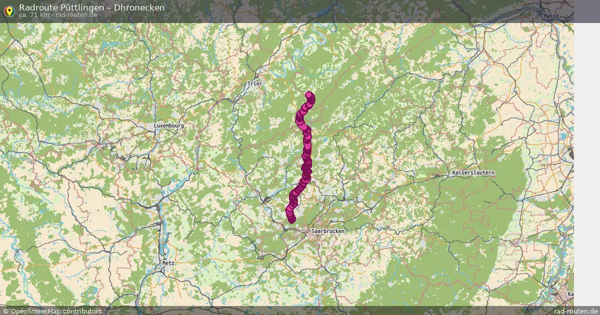 Radtour Püttlingen – Dhronecken