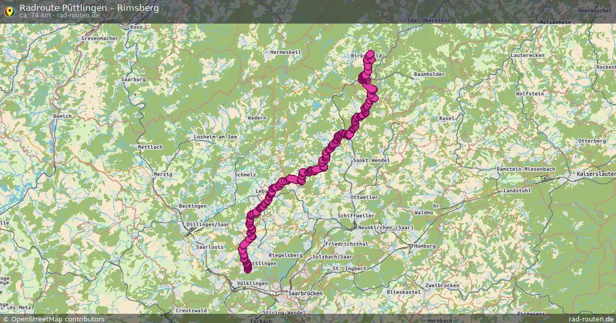 Radtour Püttlingen – Rimsberg