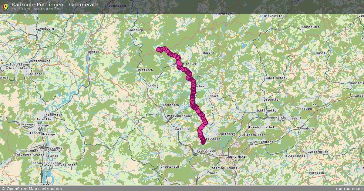 Radtour Püttlingen – Greimerath