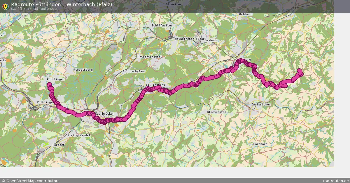 Radtour Püttlingen – Winterbach (Pfalz)
