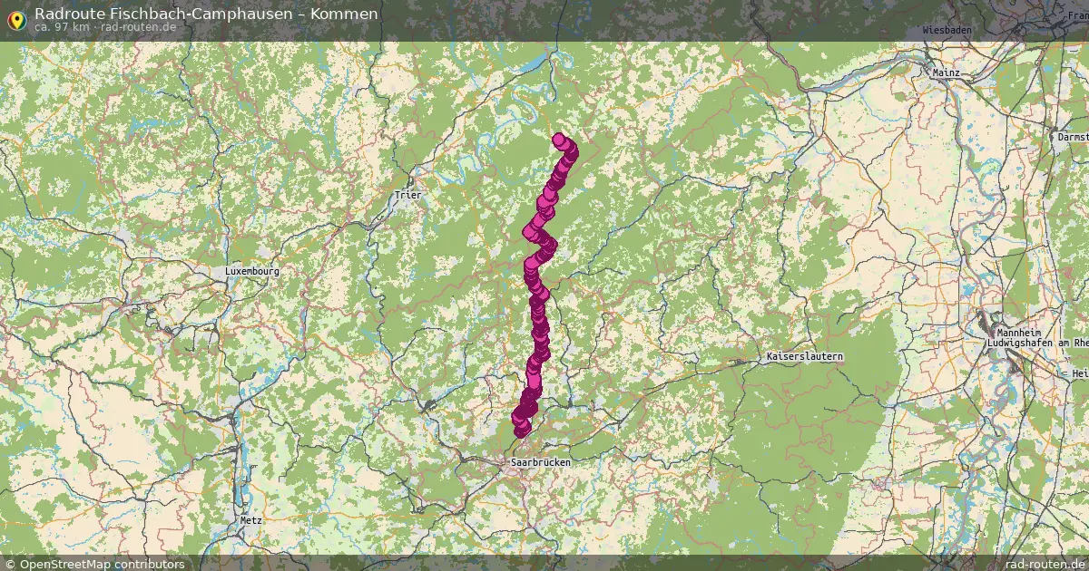 Radtour Fischbach-Camphausen – Kommen