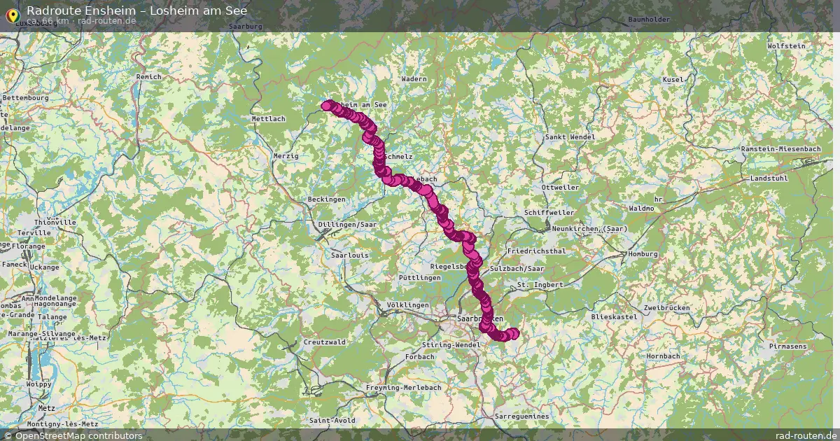Radtour Ensheim – Losheim Am See