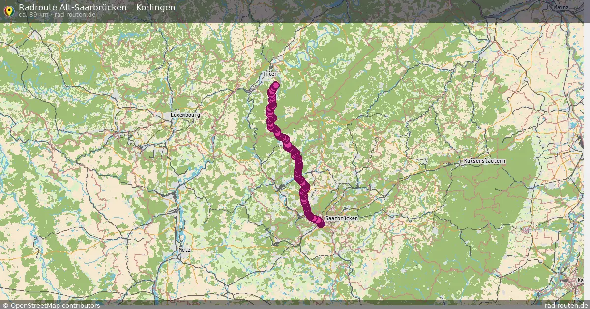 Radtour Alt-Saarbrücken – Korlingen
