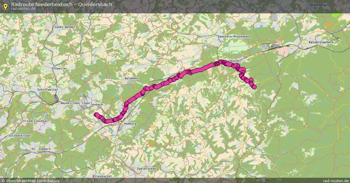 Radtour Niederbexbach – Queidersbach