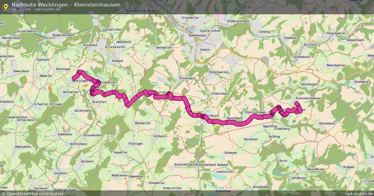 Fahrradroute Wecklingen – Kleinsteinhausen