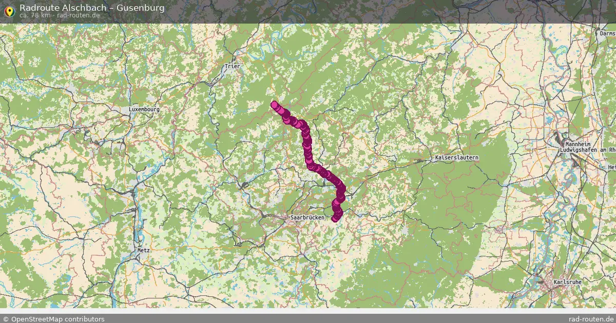 Radtour Alschbach – Gusenburg