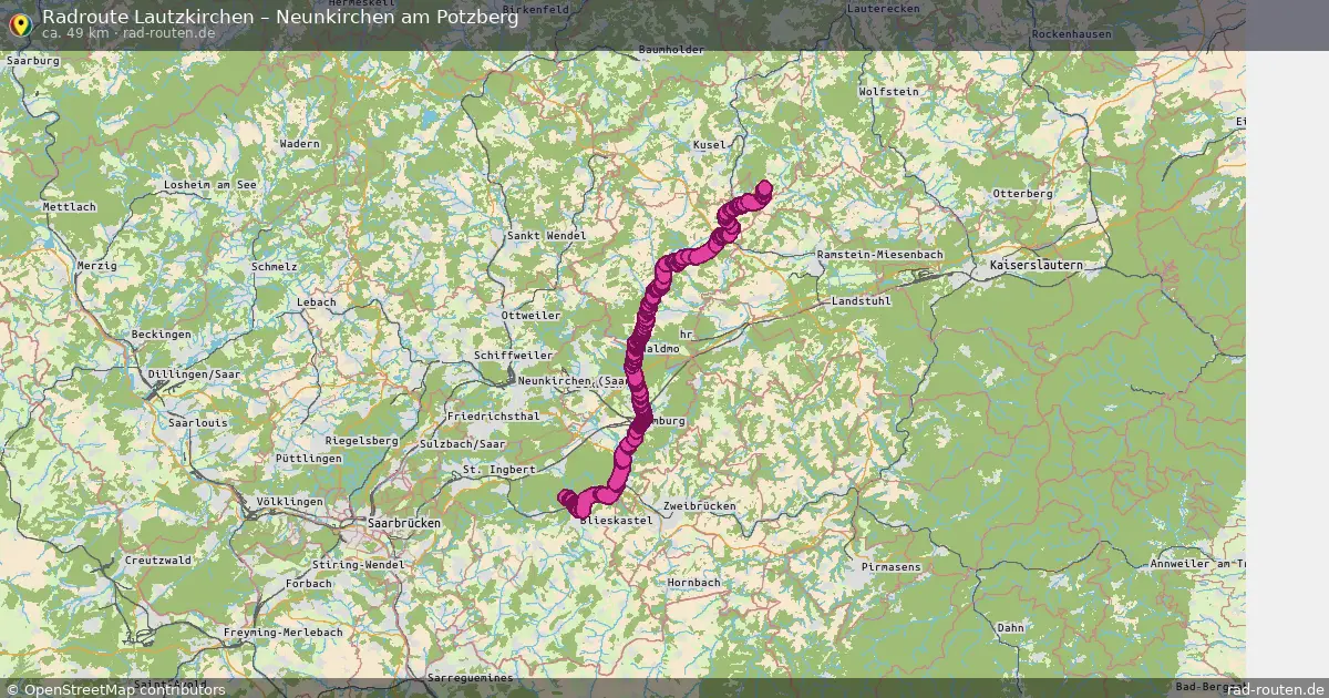 Fahrradroute Lautzkirchen – Neunkirchen Am Potzberg