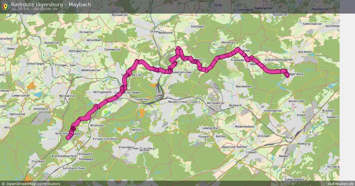 Radtour Jägersburg – Maybach