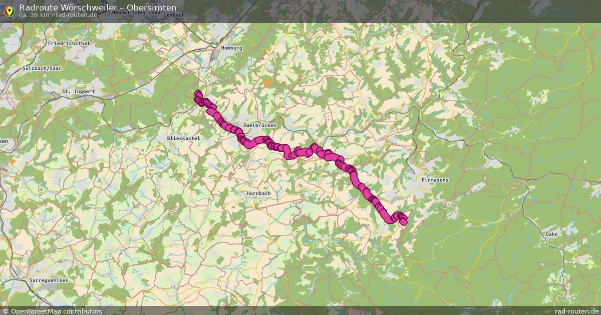 Radtour Wörschweiler – Obersimten